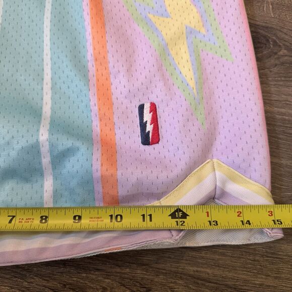 Trillest x Who Cares "What The NBA" Pastel Swingman Basketball Shorts Men’s 3XL - Picture 7 of 8